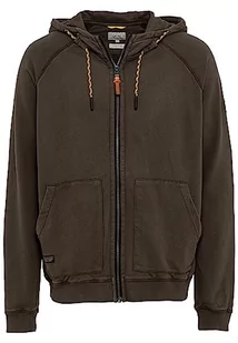 camel active Męska bluza z kapturem, ciemny khaki, S - Bluzy męskie - miniaturka - grafika 1
