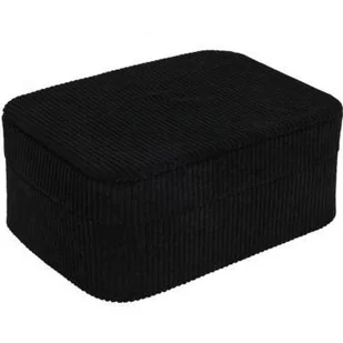 Mała szkatułka na biżuterię, sztruks, 19 x 13,5 x 8 cm - Pudełka i szkatułki - miniaturka - grafika 1