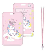 Identyfikatory - Etui Holder na kartę Smycz UHOO 7032 Lady Unicorn - miniaturka - grafika 1