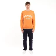 Swetry męskie - Bluza bawełniana z nadrukiem Armor Lux Heritage Sweatshirt - Rusty - miniaturka - grafika 1