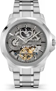 Zegarek Zegarek męski KENNETH COLE KCWGL2124601 stalowy klasyczny skeleton - Zegarki męskie - miniaturka - grafika 1