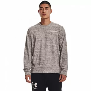 Męska bluza dresowa nierozpinana bez kaptura Under Armour UA Rival Terry Logo Crew - UNDER ARMOUR - Bluzy sportowe męskie - miniaturka - grafika 1