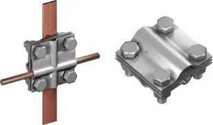 Elko-Bis Uchwyt krzyżowy RST G10395N 1/2" 5/8" do połączeń z uziomami pionowymi M8 stal nierdzewna - Piorunochrony - miniaturka - grafika 1