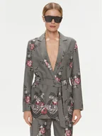 Marynarki i żakiety damskie - ViCOLO Marynarka TR0403 Szary Regular Fit - miniaturka - grafika 1