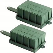 Rękodzieło - TEMU Gąbka florystyczna mokra w koszyczku do stroików duży ZIELONA - miniaturka - grafika 1