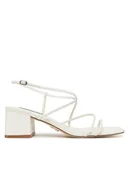 Sandały damskie - Steve Madden Sandały Remmi SM11003296 Biały - miniaturka - grafika 1