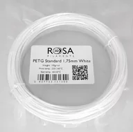 Filamenty i akcesoria do drukarek 3D - Filament ROSA 3D PETG 1,75mm 100g Biały White - miniaturka - grafika 1