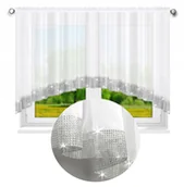 Firany - Firana Gotowa MERIDA Cyrkonie ŁUK 400x120 WOAL 4m - miniaturka - grafika 1