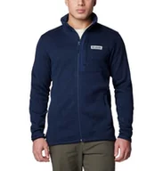 Swetry męskie - Columbia Sweter męski Weather Full Zip, Collegiate Navy Heather, M - miniaturka - grafika 1