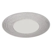 Talerze - Revol ARBORESCENCE talerz płaski 31 cm, srebrny Ivory / real silver - miniaturka - grafika 1