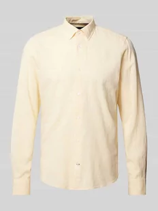 Koszula biznesowa o kroju slim fit w jednolitym kolorze - Koszule męskie - miniaturka - grafika 1