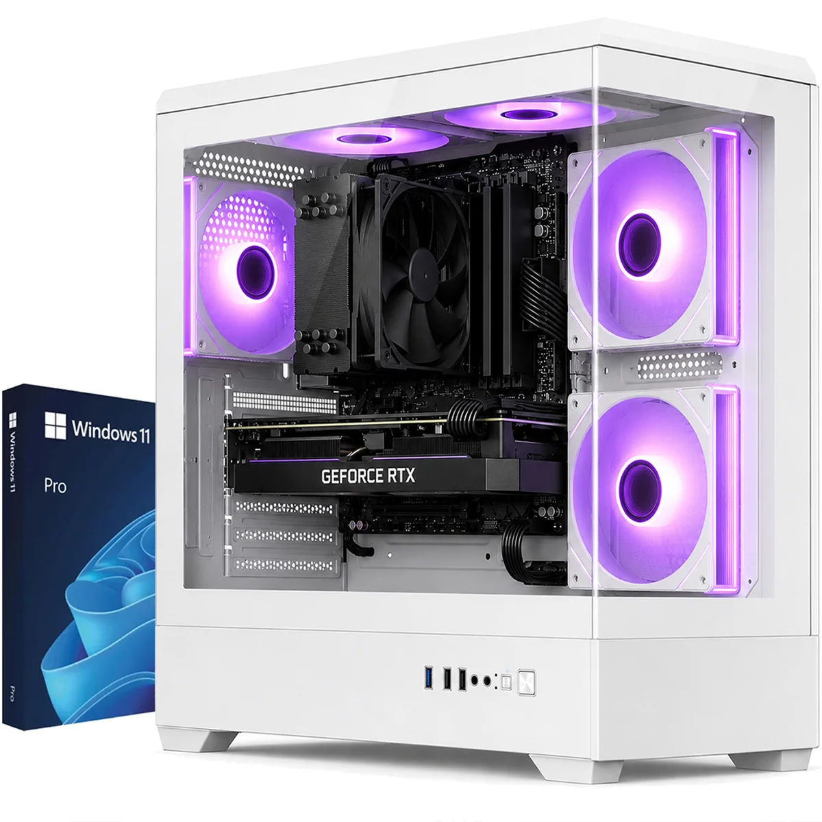 Komputer Gamingowy PC Ryzen 5 5500 16GB 512GB RX 7600 Win11