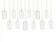 Opakowania i torebki na prezenty - PartyDeco Zawieszki do prezentów, mix (1 op. / 12 szt.) ZDZ23 [16616762] - miniaturka - grafika 1