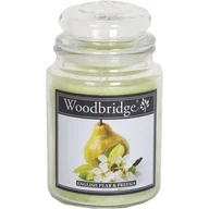 Świece - Woodbridge świeca zapachowa w słoju duża 2 knoty 565 g - English Pear & Freesia - miniaturka - grafika 1