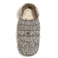 Akcesoria do wózków - La Millou śpiworek do wózka 2w1 Combo Multi / Leopard Cream - miniaturka - grafika 1