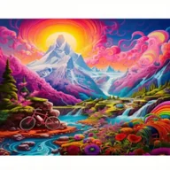 Malowanie po numerach - Norimpex Malowanie po numerach Krajobraz baśniowy z rowerem 40x50cm 2000330 - miniaturka - grafika 1