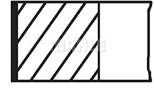 MAHLE Zestaw pierścieni tłoka MAHLE 011 58 N1 - Układ napędowy - akcesoria - miniaturka - grafika 1