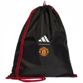 Plecaki worki - Worek na buty i odzież adidas Manchester United IB4573 czarny - miniaturka - grafika 1