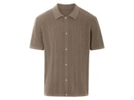 Koszule męskie - LIVERGY® Koszula dzianinowa męska z bawełny (Brązowy, XL (56/58)) - miniaturka - grafika 1