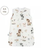 Śpiworki dla dzieci - Bonjour Cherie Śpiworek bambusowy Light 6-18 Farma - miniaturka - grafika 1