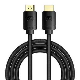 Baseus Baseus HDMI 2.1 High Definition Series 2m czarny CAKGQ-K01 - Kable komputerowe i do monitorów - miniaturka - grafika 3