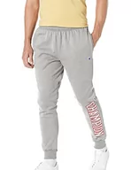 Spodenki męskie - Champion Męskie spodnie treningowe Powerblend Fleece Jogger z logo, Oxford Gray-586mra, średnie, Oxford Gray-586mra, M - miniaturka - grafika 1