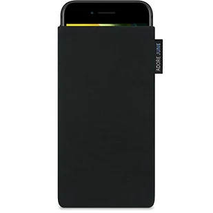 Adore June Klasyczne czarne etui kompatybilne z Apple iPhone SE 2 etui na telefon komórkowy z wytrzymałego materiału Cordura z efektem czyszczenia wyświetlacza, wyprodukowano w Europie - Etui i futerały do telefonów - miniaturka - grafika 1