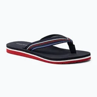 Klapki i japonki damskie - Japonki damskie Tommy Hilfiger Stripes Beach Sandal red white blue - miniaturka - grafika 1
