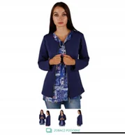 Swetry damskie - SWETER DAMSKI ROZPINANY PLUS SIZE XXL Prezent dla niej EXTRA OKAZJĄ - miniaturka - grafika 1