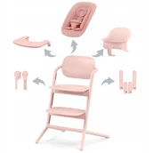 Krzesełka do karmienia - Krzesełko do karmienia Cybex Lemo 4w1 Pearl Pink - miniaturka - grafika 1