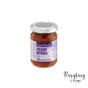 Włoskie Pesto Rosso z Suszonymi Pomodorami "Pesto Rosso in Olio di Semi di Girasole" 130g Casa Rinaldi - Pasztet i przetwory mięsne - miniaturka - grafika 1