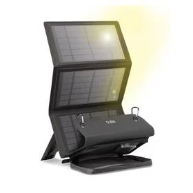 Ładowarka SBS solární, USB-C/USB-A/DC port, PD, 30 W (TESOLARCHG30W) Czarna - Ładowarki do telefonów - miniaturka - grafika 1