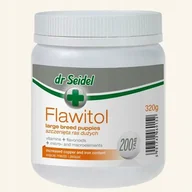 Suplementy i witaminy dla psów - Dr Seidla FLAWITOL DLA SZCZENIĄT RAS DUŻYCH 200 TABL. - miniaturka - grafika 1