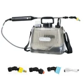 Opryskiwacze - Opryskiwacz akumulatorowy na ramię 8L - wielofunkcyjny opryskiwacz elektryczny do ogrodu i dezynfekcji W zestawie 3 dysze - miniaturka - grafika 1