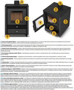 Piec wolnostojący 8,1-10,1kW na drewno - spełnia anty-smogowy EkoProjekt 99682165 - Piece wolnostojące - miniaturka - grafika 10