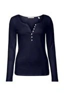 Koszulki i topy damskie - ESPRIT T-shirt damski, 400/granatowy, M - miniaturka - grafika 1