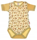 Body dla niemowląt - Body KRÓTKI rękaw 100% Bawełna OSIOŁEK BEŻ r 62 KLEKLE - miniaturka - grafika 1