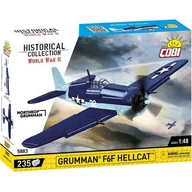Klocki - cobi historical collection wwii samolot grumman f6f hellcat 235 kl.  5883 - miniaturka - grafika 1