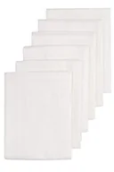Stroje kąpielowe dla dziewczynek - Meyco 452100 6 sztuk pieluch materiałowych pieluchy z tkaniny pieluchy muślinowe chusteczki 70 x 70 cm 100% bawełna białe - miniaturka - grafika 1