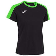Koszulki i topy damskie - Joma Eco Championship T-shirt damski z krótkim rękawem, czarny/neonowo-zielony, XL - miniaturka - grafika 1