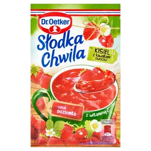 Dr. Oetker Dr Oetker SŁODKA CHWILA KISIEL POZIOMKOWY Z OWOCAMI 31,5G DR OETKER zakupy dla domu i biura 21315981 - Budyń - miniaturka - grafika 1