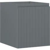 Szafki łazienkowe - Mexen Rivel szafka łazienkowa podumywalkowa 40 cm, 1 szuflada, ryflowana , szara mat - 91A20-04047-1-BF66 - miniaturka - grafika 1