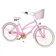 Rowery - Rower miejski damski La Donna  Golden Rose 7B +KOSZ rama 19,5" koło 26" ham. v-brake - miniaturka - grafika 1