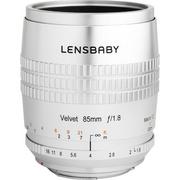 Obiektywy - Lensbaby Velvet 85mm f/1.8 do Fuji X srebrny - miniaturka - grafika 1