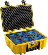 Walizki i skrzynie na sprzęt fotograficzny - Walizka B&W Outdoor Cases Typ 4000 do GoPro 9 (Żółta) - miniaturka - grafika 1
