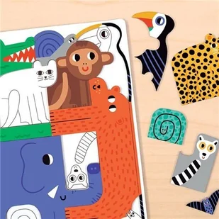 Mudpuppy Puzzle Układanka Wszyscy Razem Dżungla 10 Elementów 3+ - Puzzle - miniaturka - grafika 1