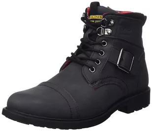 Bestseller A/S Męskie buty sznurowane Jfwchichester Boot PU, antracytowy, 42 EU - Półbuty męskie - miniaturka - grafika 1