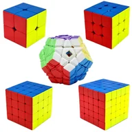 Łamigłówki - Zestaw Kostka Rubika 2x2 + 3x3 + 4x4 + 5x5 + Megaminx MoYu - miniaturka - grafika 1