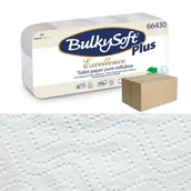 Papier toaletowy - Papier toaletowy mocny 23m biały 3 warstwy Bulkysoft Excelence 96 rolek - miniaturka - grafika 1
