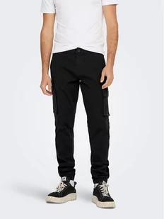 Only & Sons Spodnie materiałowe 22016687 Czarny Tapered Fit - Spodnie męskie - miniaturka - grafika 1